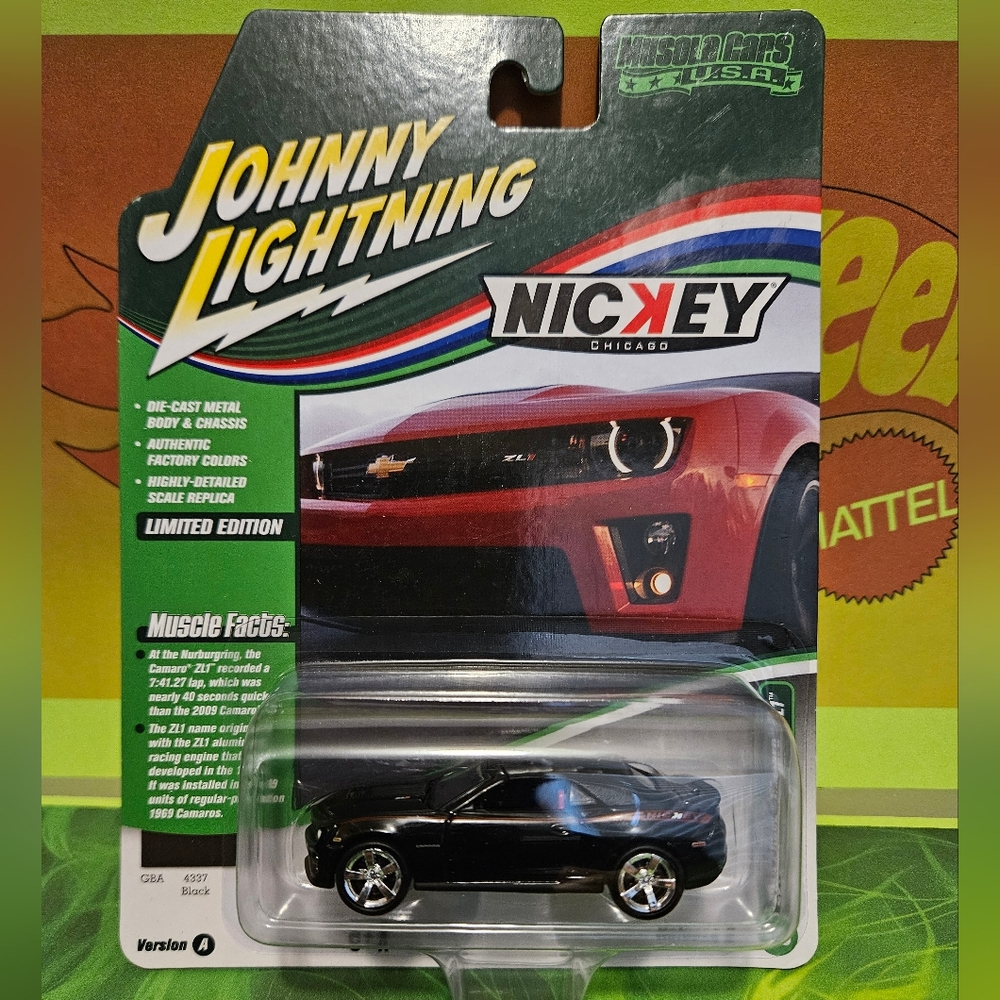 Johnny Lightning 2013 ZL1 Camaro Black Die-Cast Car